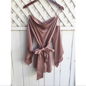 Flowy Romper w/ tie waist detail